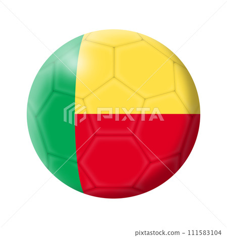 Benin soccer ball football illustration 111583104