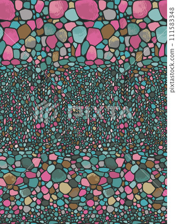 Vector seamless colorful abstract organic pattern. Abstract background in biological style. Macro image, plants, magnified under a microscope. Vector seamless colorful abstract organic pattern. Abstract background in biological style. Macro image, plants, magnified under a microscope. 111583348