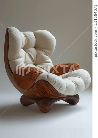 Modern designer armchair on a white background 111584073