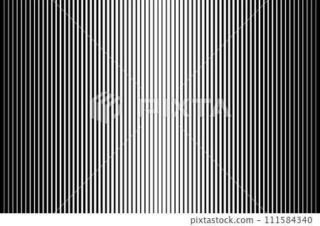 Abstract Halftone Black and White Striped Textured Background. Parallel Straight Lines Texture. Vector Art. 111584340