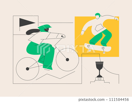 Extreme camp abstract concept vector illustration. Extreme camp abstract concept vector illustration. 111584456