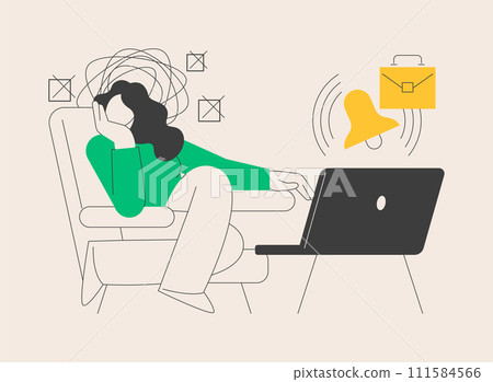 Frustration abstract concept vector illustration. 111584566