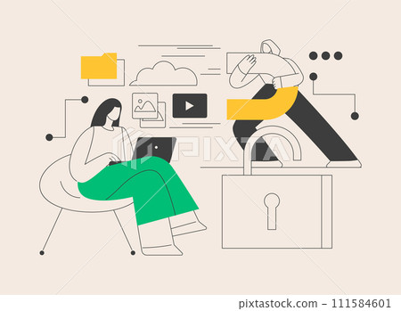 Doxing abstract concept vector illustration. Doxing abstract concept vector illustration. 111584601