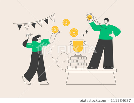 Prize pool abstract concept vector illustration. Prize pool abstract concept vector illustration. 111584627