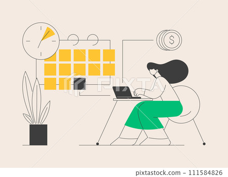 Payment terms abstract concept vector illustration. Payment terms abstract concept vector illustration. 111584826
