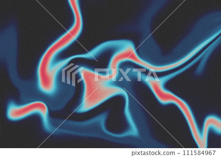 Grainy noise texture, abstract gradient background. y2k futuristic design. Colorful liquid metal, retro backdrop 111584967
