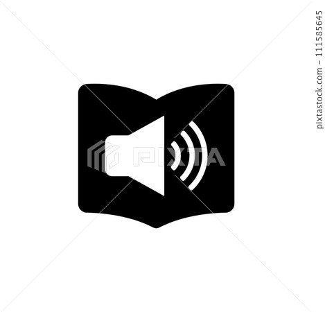 Audio Newspaper Flat Vector Icon 111585645