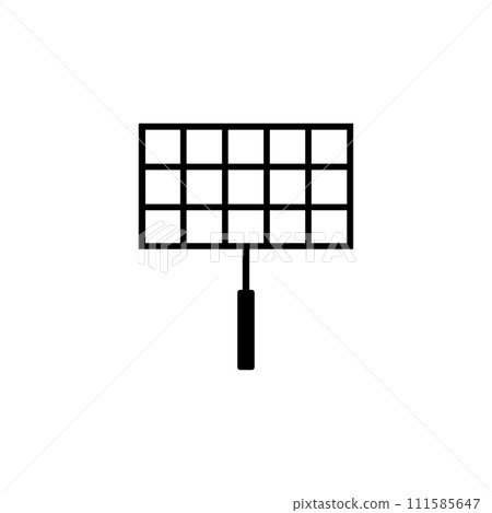 Grill Grid Flat Vector Icon 111585647