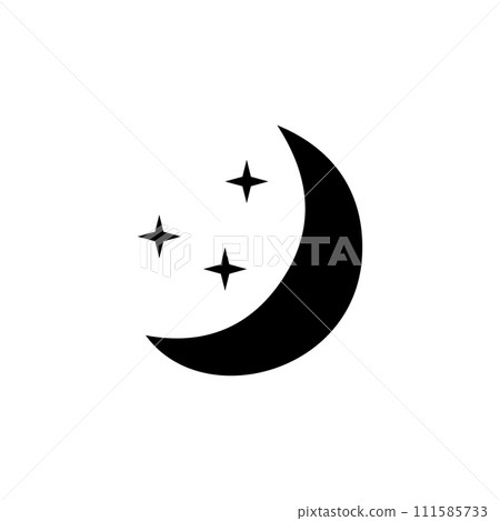 Night Icon flat 111585733