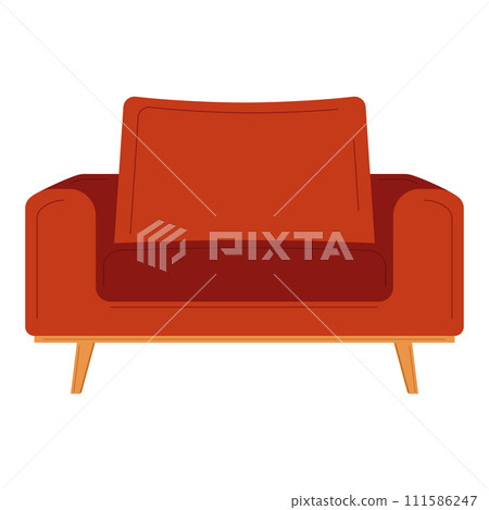 Isolated colored couch sketch icon Vector 111586247