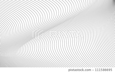 vector Illustration of the pattern of black lines on white background. vector Illustration of the pattern of black lines on white background. 111586695