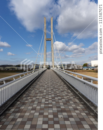 Ishikawa Cycle Bridge built over Ishikawa in Tondabayashi City Ishikawa Cycle Bridge built over Ishikawa in Tondabayashi City 111587071