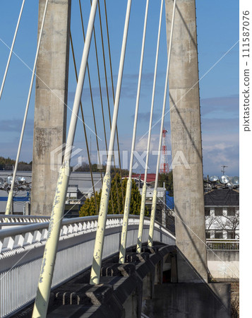 Ishikawa Cycle Bridge built over Ishikawa in Tondabayashi City Ishikawa Cycle Bridge built over Ishikawa in Tondabayashi City 111587076