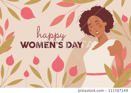 Happy women day card Vector 111587149