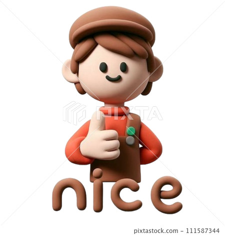 Clay doll nice 111587344