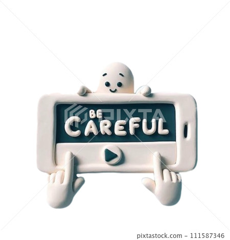 Clay doll, be careful 111587346