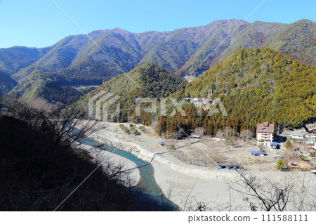 Tanise Suspension Bridge [Japan's longest railway suspension bridge for daily use] Totsukawa Village, Nara Prefecture 111588111