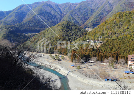 谷瀨吊橋【日本最長的日用鐵道吊橋】奈良縣十津川村 谷瀨吊橋【日本最長的日用鐵道吊橋】奈良縣十津川村 111588112