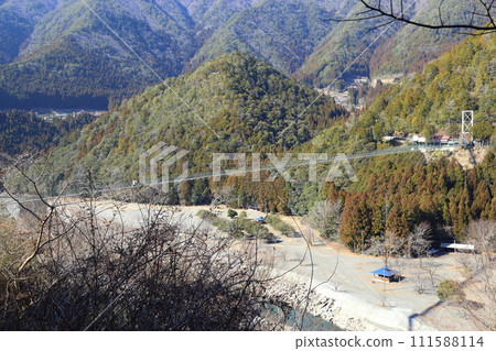 谷瀨吊橋【日本最長的日用鐵道吊橋】奈良縣十津川村 111588114