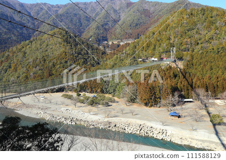 Tanise Suspension Bridge [Japan's longest railway suspension bridge for daily use] Totsukawa Village, Nara Prefecture 111588129