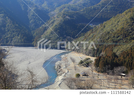 谷瀨吊橋【日本最長的日用鐵道吊橋】奈良縣十津川村 谷瀨吊橋【日本最長的日用鐵道吊橋】奈良縣十津川村 111588142