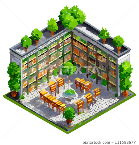 等距圖書館內部 111588677