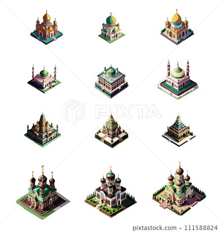 伊斯蘭建築教堂-清真寺-印度佛教集 111588824
