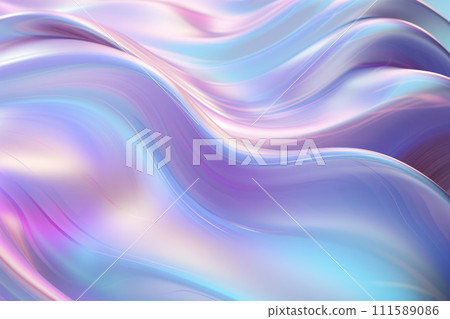 AI-generated content. Abstract Gradient Wave: Modern Futuristic Illustration with Blue and Pink Curve Wallpaper 111589086