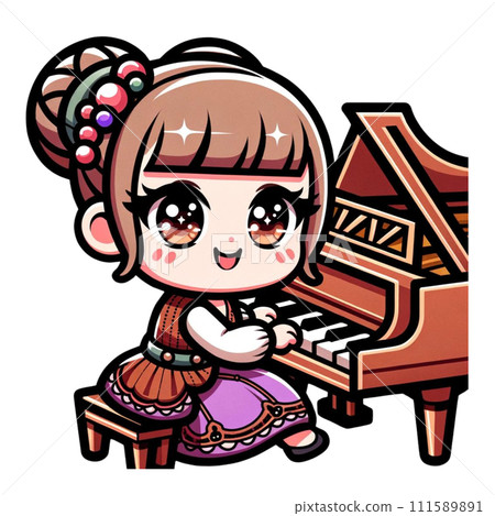 彈鋼琴的女孩 111589891