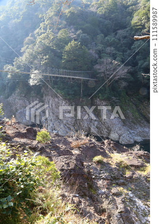 Doro Gorge “Yamabiko Bridge” / Nara Prefecture, Mie Prefecture, Wakayama Prefecture [National Special Place of Scenic Beauty, Yoshino-Kumano National Park] 111589987