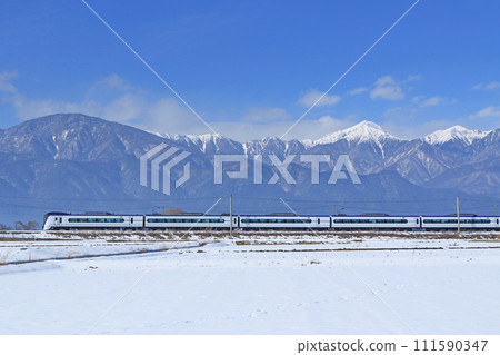 大ito線特急Azusa冬季去安mino野 111590347