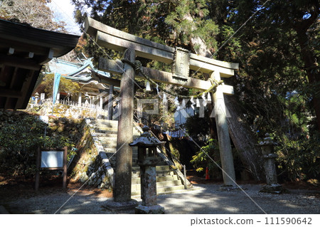 玉木神社正殿【世界遺產「紀伊山地的聖地與參拜道」/奈良縣十津川村】 玉木神社正殿【世界遺產「紀伊山地的聖地與參拜道」/奈良縣十津川村】 111590642