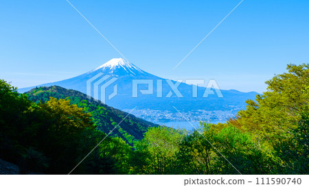 從禦坂嶺眺望富士山(5月) 從禦坂嶺眺望富士山(5月) 111590740