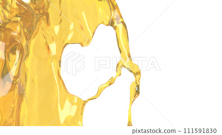 The Gold oil splash for spa or health concept 3d rendering. The Gold oil splash for spa or health concept 3d rendering. 111591830