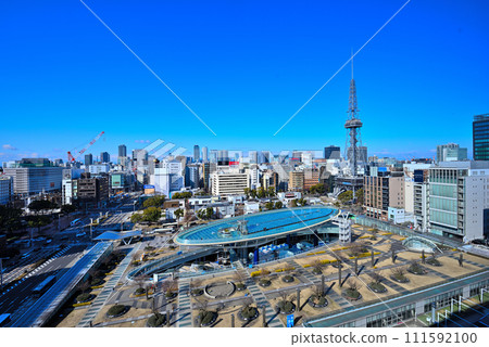 [愛知縣] 名古屋市容 名古屋榮市容 名古屋電視塔和綠洲21 111592100