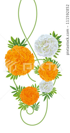 marigold and treble clef 111592852