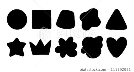 Abstract frames with textured grunge jagged edges Abstract frames with textured grunge jagged edges 111592951