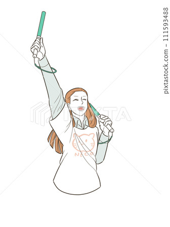 A woman who went to a concert after work 111593488