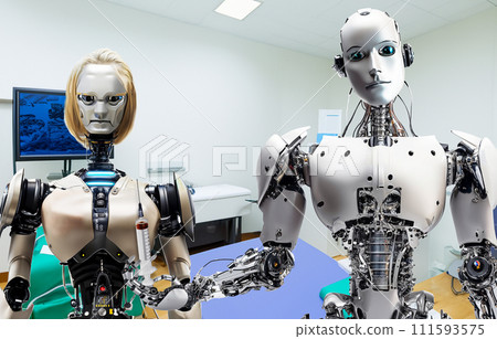 醫療機器人 機器人醫生 機器人醫生 注射醫學 醫院治療檢查室 醫療機器人 機器人醫生 機器人醫生 注射醫學 醫院治療檢查室 111593575