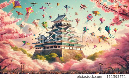 櫻花素材 櫻花的各種姿態 美景 風景 櫻花樹 櫻花公園 滿開的櫻花 111593751