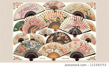 Cherry blossom material Various postures of cherry blossoms Beautiful scenery Scenery Sakura tree Sakura park Cherry blossoms in full bloom 111593753