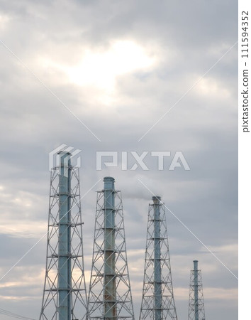 Niigata Prefecture Seiko Town Thermal Power Plant Chimney Niigata Prefecture Seiko Town Thermal Power Plant Chimney 111594352