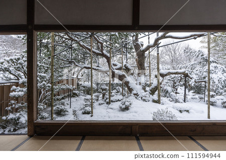 京都大原、寶泉院、Bankanen 的雪景 京都大原、寶泉院、Bankanen 的雪景 111594944