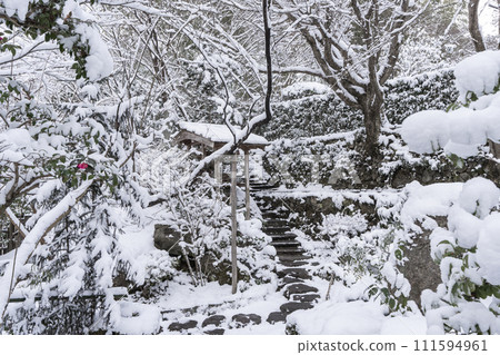 Ohara, Kyoto, Hosen-in, a snowy paradise 111594961