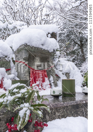 Kyoto Ohara Hosen-in Snowy Jizo 111594965