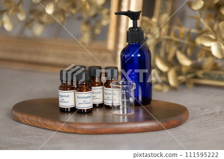Bottle of aroma oil Bottle of aroma oil 111595222