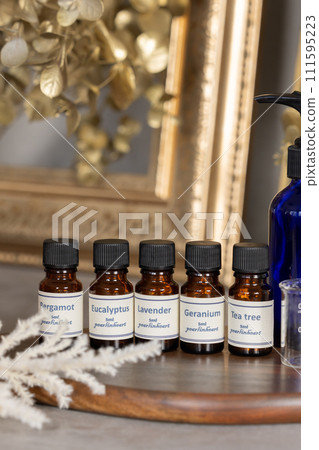 Bottle of aroma oil 111595223