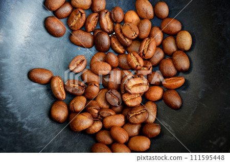 Roasted coffee beans Roasted coffee beans 111595448