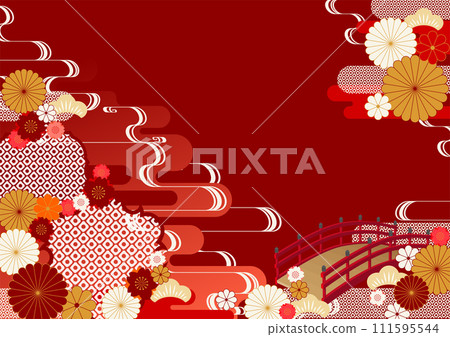 Japanese style pattern Kimono pattern 111595544