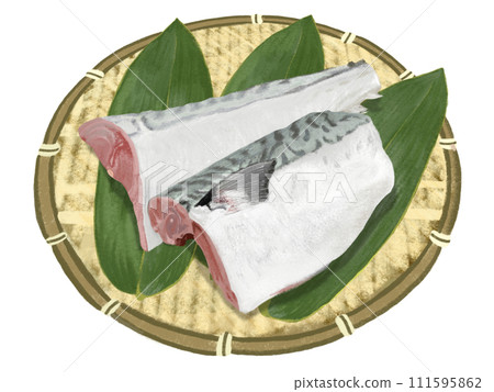 鯖魚片(含濾鍋和竹葉) 鯖魚片(含濾鍋和竹葉) 111595862